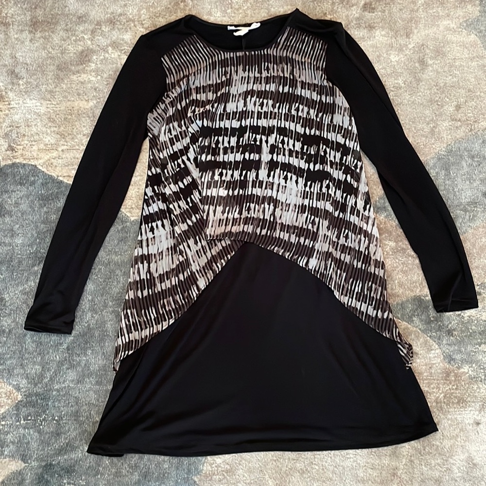 Black XXS BCBGeneration casual long sleeve dress